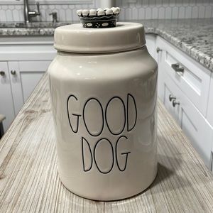 Ceramic Dog Treat Jar